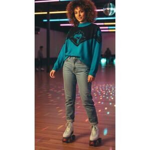 Vintage 80’s mock neck sweater